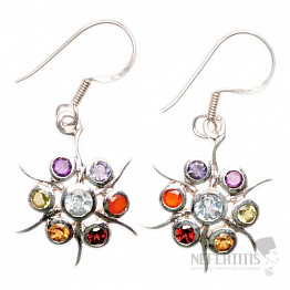 Star chakra earrings Ag 925