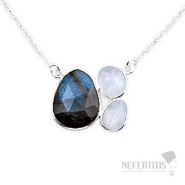 Labradorit Collier Silber Ag 925 N3822