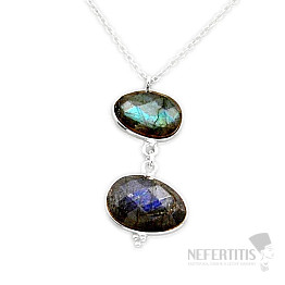 Labradorite necklace silver Ag 925 89561