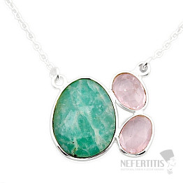 Amazonite necklace silver Ag 925 N3851