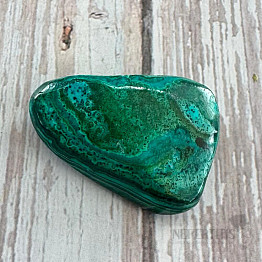 Chrysocolla with malachite drummed Congo 1