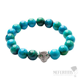 Chryzokol náramek s leopardem korálkový RB Design 52