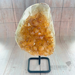 Citrine druze on stand 4