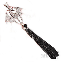 Designer pendant black kyanite silver Ag 925 P2038