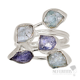 Designer ring with tanzanite silver Ag 925 R111