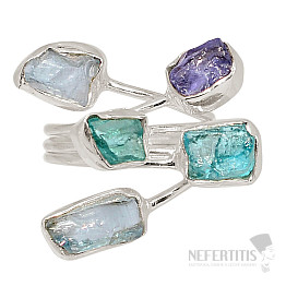 Designer ring with tanzanite silver Ag 925 R128