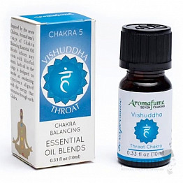 Aromafume 5. čakra Vishuddha zmes 100% esenciálnych olejov 10 ml