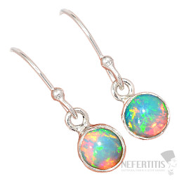 Opál etiópsky náušnice striebro Ag 925 E526