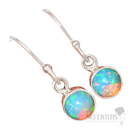 Opal Ethiopian earrings silver Ag 925 E529