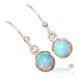 Opál etiópsky náušnice striebro Ag 925 E536