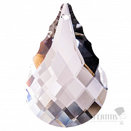 Blatt Feng Shui geschliffener klarer Kristall 5 cm