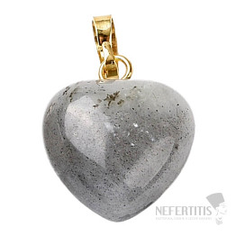 Labradorite pendant Heart 1.5 cm