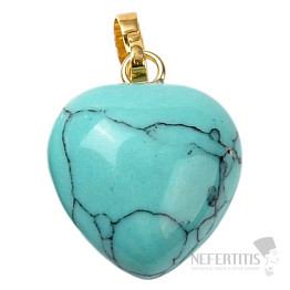 Tyrkenite pendant Heart 1.5 cm