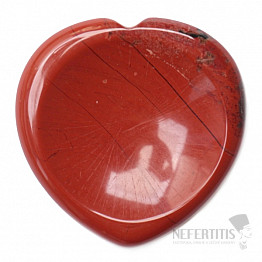 Jaspis červený masážna hmatka srdce