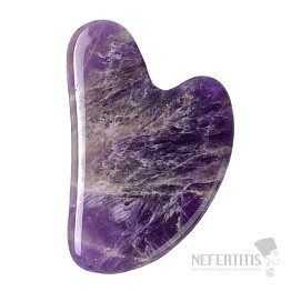 Herzform Amethyst Gua Sha