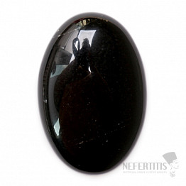 Obsidianschwarzer Massagestab groß oval