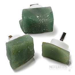 Avanturínová USB lampička zelená