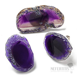 Agate USB lamp purple