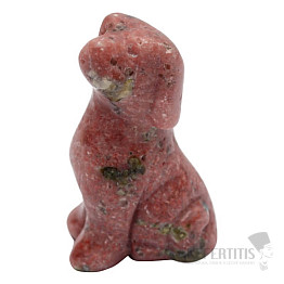 Rhodonit-Labrador-Figur