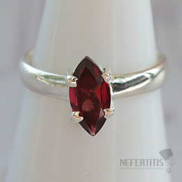 Garnet cut ring silver Ag 925 43893