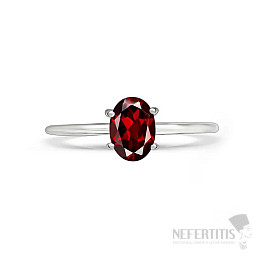 Garnet cut ring silver Ag 925 RBC309