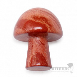 Gua sha na tvár z červeného jaspisu Mushroom