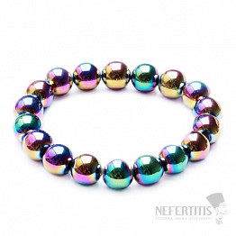 Hämatit-Regenbogenarmband aus Perlen 11 mm