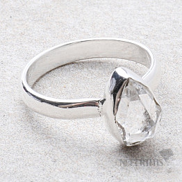 Herkimer diamant prsten stříbro Ag 925 R1922