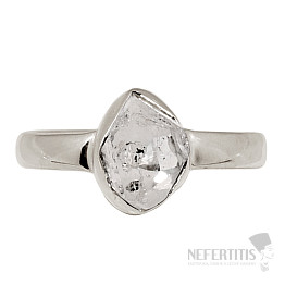 Herkimer diamond ring silver Ag 925 R81