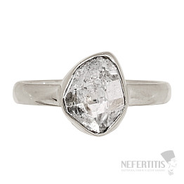 Herkimer diamant prsten stříbro Ag 925 R85