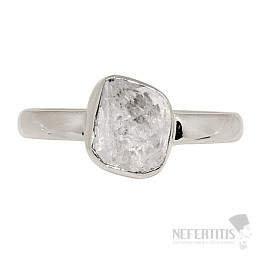 Herkimer diamond ring silver Ag 925 R93