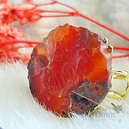 Ring for a witch made of carnelian Flame of Birth