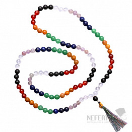 Japa Mala Chakra Edelstein Perlenkette