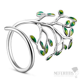 Silver rhodium-plated ring Tree
