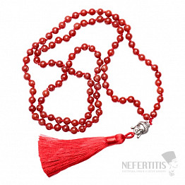 Carnelian necklace with tassel