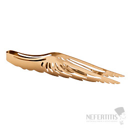 Kleště na uhlíky Andělská křídla v barvě zlata