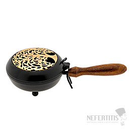 Räuchergefäß aus Eisen mit goldenem Yggdrasil-Griff