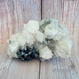 Pyrite, calcite, galena druse Kosovo 11