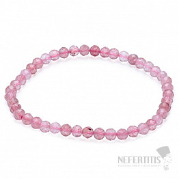 Erdbeer-Kristallarmband extra geschliffene Perlen in AA-Qualität