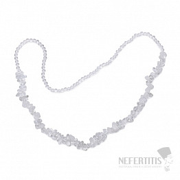 Luxuriöses elastisches Armband aus Perlen und polierten Kristallstücken