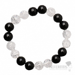 Kristall gebrochenes Armband extra mit Onyx