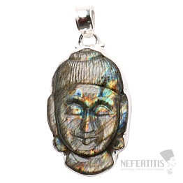 Labradorit Buddha extra přívěsek stříbro Ag 925 P160