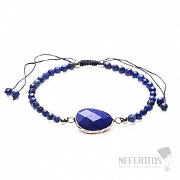 Lapis lazuli exkluzivní náramek se Shamballa zapínáním