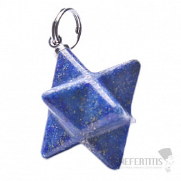 Lapislazuli Anhänger Merkaba Stern