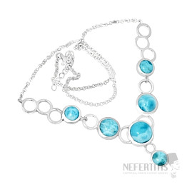 Larimar náhrdelník striebro LD 10 Ag 925