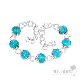 Larimar náramek stříbro LD 05 Ag 925