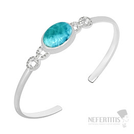 Larimar náramek stříbro LD 07 Ag 925
