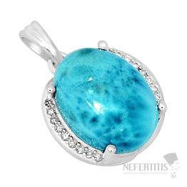 Larimar přívěsek stříbro LD 05 Ag 925