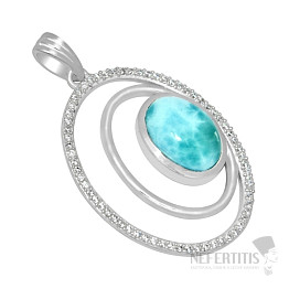 Larimar přívěsek stříbro LD 09 Ag 925