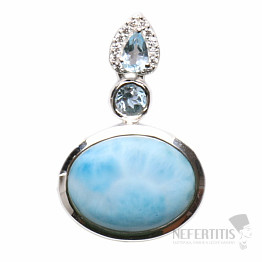 Larimar přívěsek stříbro Ag 925 LD 11